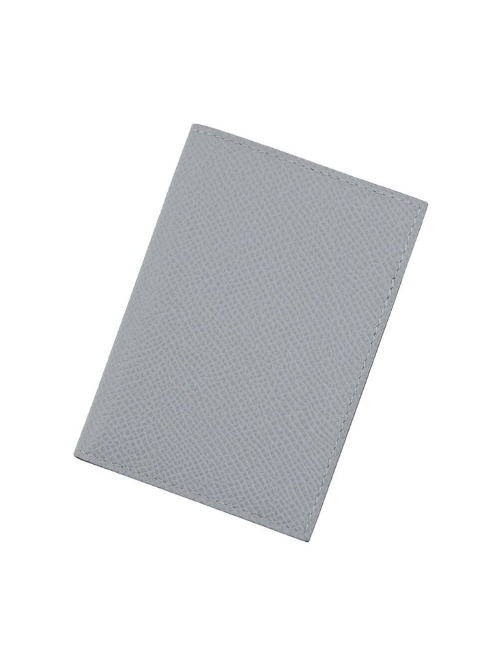 Hermes Card Case Dos Gray Pantin Black Epsom